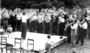 Musikfest mit Blasmusiktreffen und Wettbewerb am 15. Juli 1951